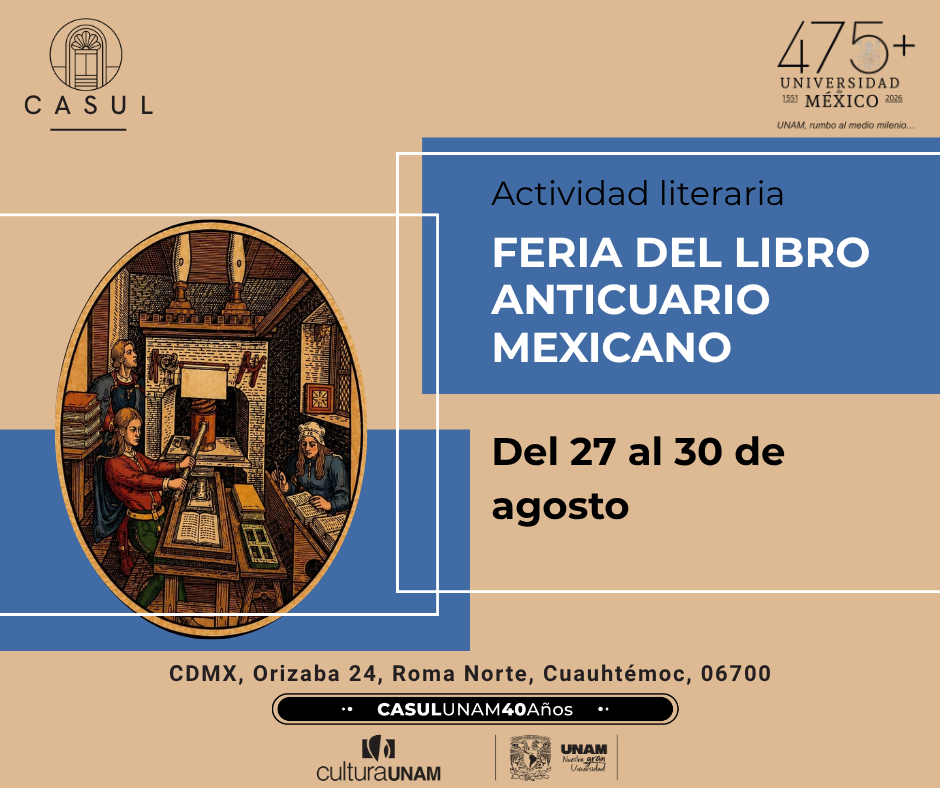 ALBA: Feria del Libro Anticuario Mexicano en CASUL UNAM